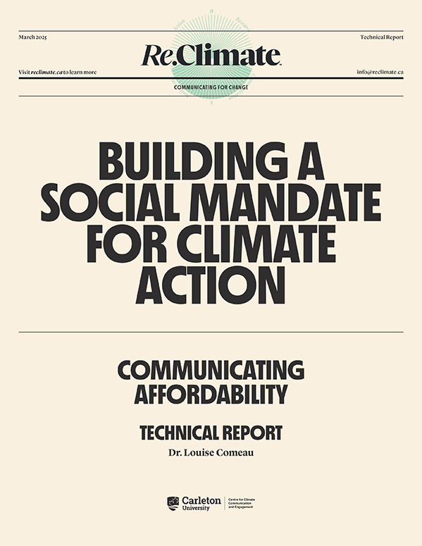 Building a Social Mandate for Climate Action: Affordability (Technical Report)